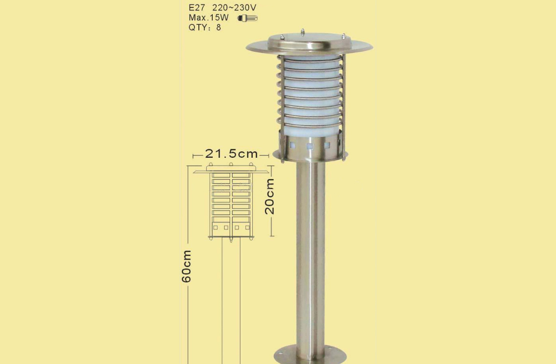 ĐÈN THÉP KHÔNG GỈ HIỆN ĐẠI ROL364